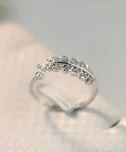 خاتم ورق الشجر - leaf ring