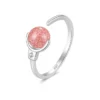 خاتم روز كوارتز – rose quartz ring